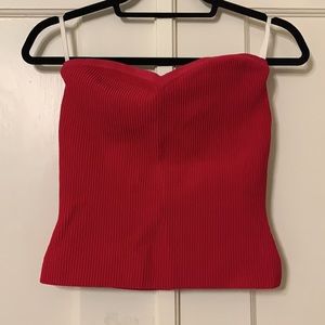 Babaton sweetheart crop top